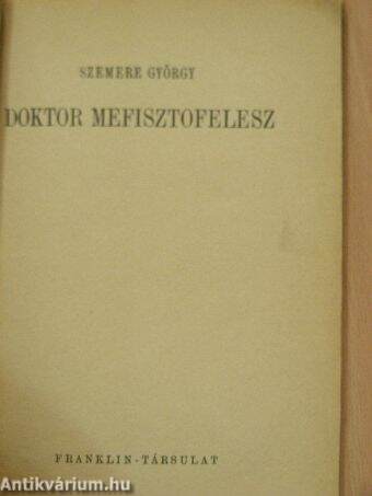 Doktor Mefisztofelesz