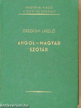 Angol-magyar szótár