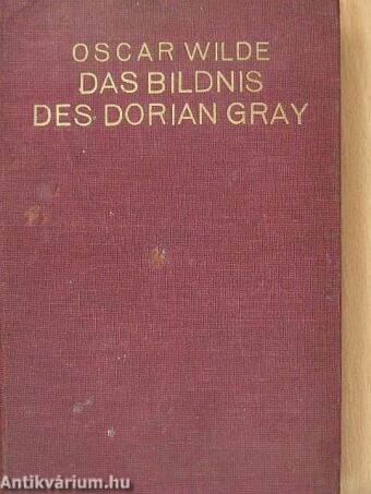 Das Bildnis des Dorian Gray (gótbetűs)