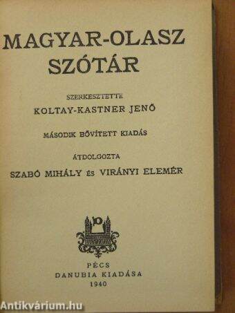 Magyar-olasz szótár