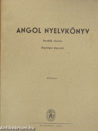 Angol nyelvkönyv