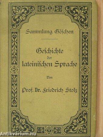 Geschichte der lateinischen Sprache (gótbetűs)