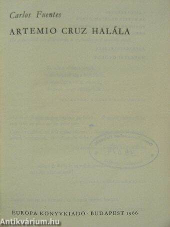 Artemio Cruz halála