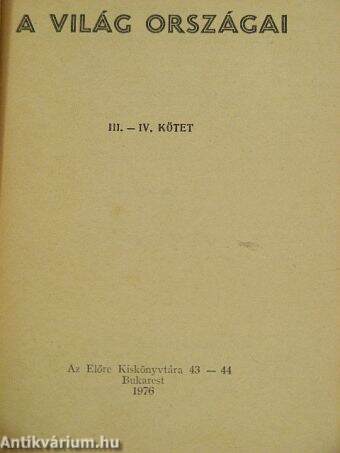 A világ országai III-IV. (töredék)