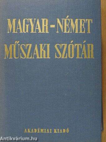 Magyar-német műszaki szótár