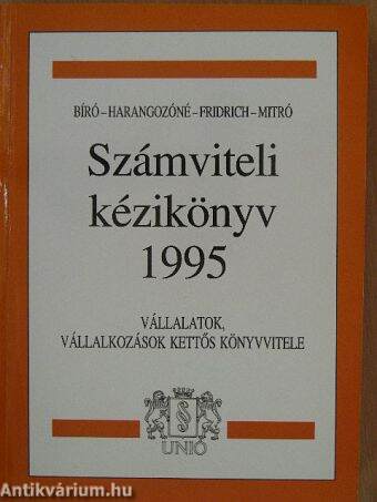 Számviteli kézikönyv 1995