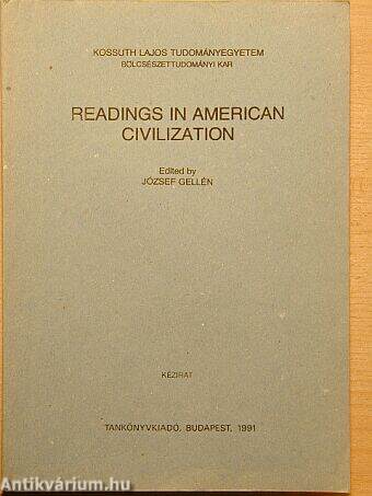 Readings in american civilization