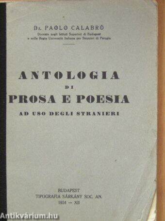 Antologia di prosa e poesia