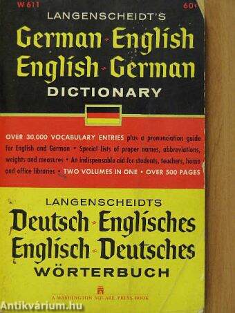 Langenscheidt's German-English, English-German dictionary