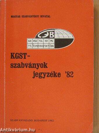 KGST-szabványok jegyzéke '82