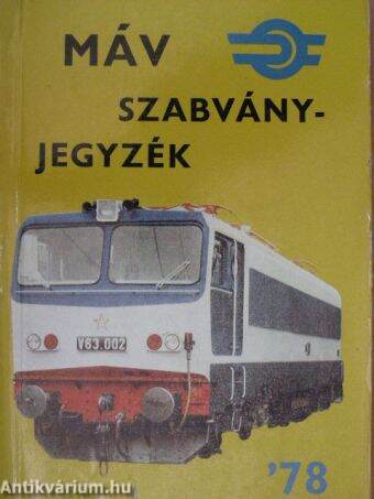 MÁV Szabványjegyzék '78