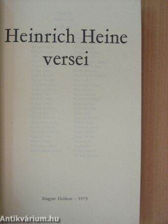 Heinrich Heine versei