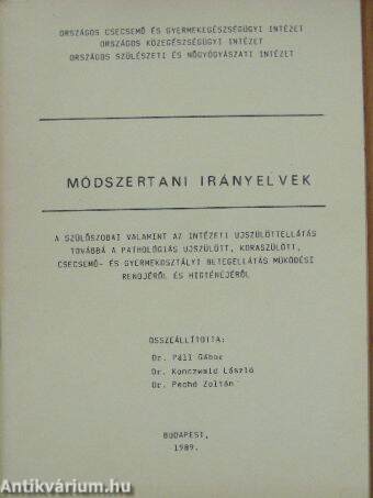 Módszertani irányelvek