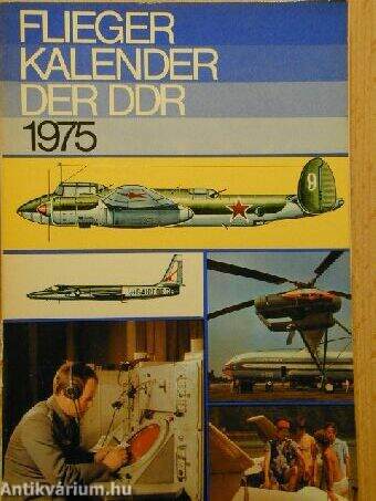 Fliegerkalender der DDR 1975