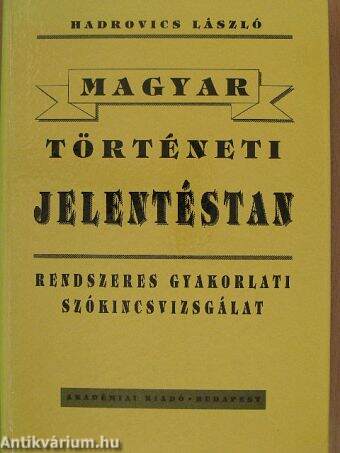 Magyar történeti jelentéstan