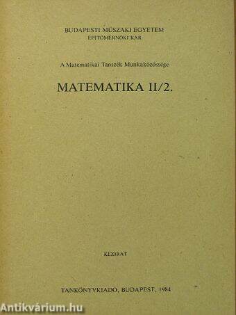 Matematika II/2.