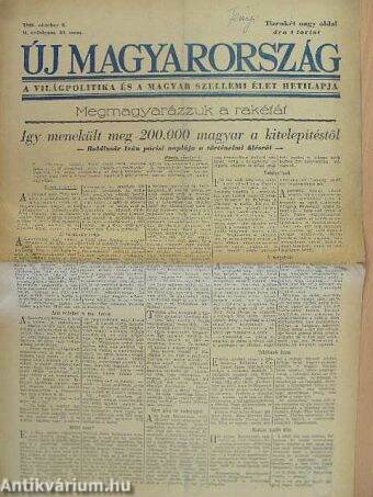 Új Magyarország 1946. október 8.