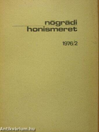 Nógrádi Honismeret 1976/2.