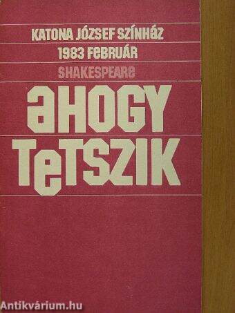 Shakespeare: Ahogy tetszik