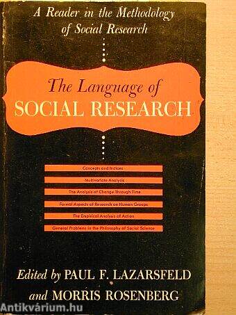 The language of social research