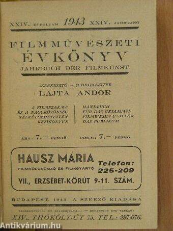 Filmművészeti évkönyv 1943