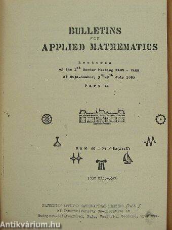 Bulletins for Applied Mathematics 66-75/80 (XVII)