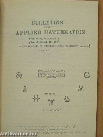 Bulletins for Applied Mathematics 66-75/80 (XVII)