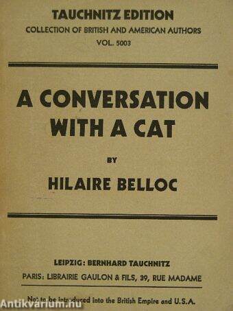 A conversation with a cat