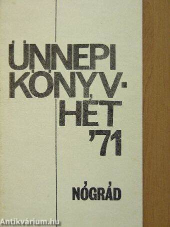 Ünnepi Könyvhét '71