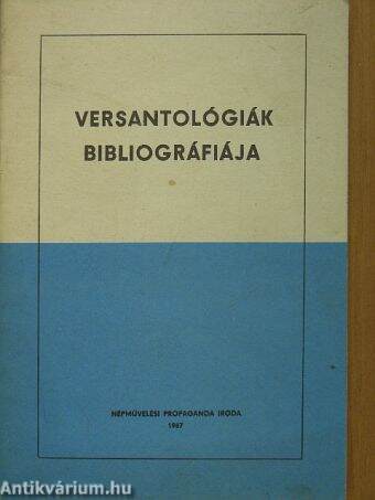 Versantológiák bibliográfiája
