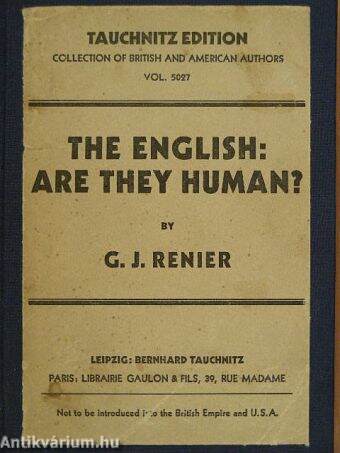 The English: are they Human?