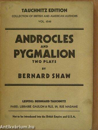 Androcles/Pygmalion