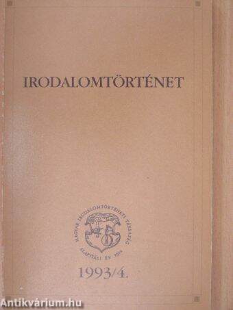 Irodalomtörténet 1993/4.