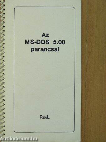 Az MS-DOS 5.00 parancsai