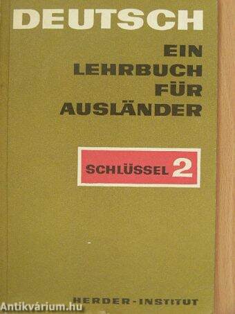 Deutsch - Ein Lehrbuch für Ausländer - Schlüssel 2.