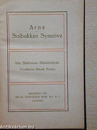 Arne/Solbakken Synnöve