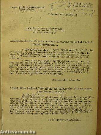 Magyar Királyi Államvasutak Budapesti Üzletvezetőségének körrendeletei 1934. (nem teljes évfolyam)/1936. január-december