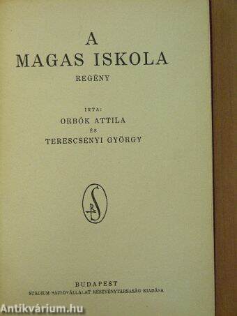 A magas iskola