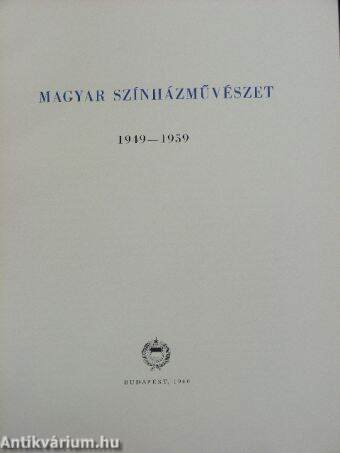 Magyar színházművészet 1949-1959