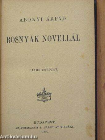 Abonyi Árpád bosnyák novellái