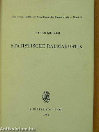 Statistische raumakustik