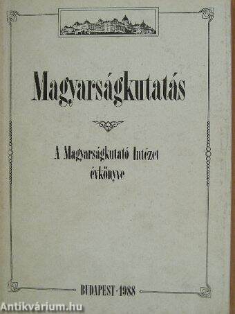 Magyarságkutatás 1988