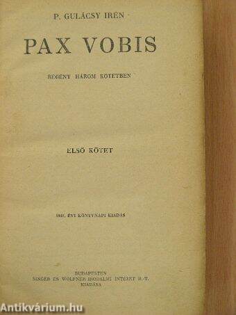 Pax Vobis I-III.