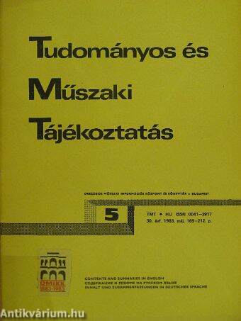 Tudományos és Műszaki Tájékoztatás 1983. május