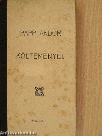 Papp Andor költeményei
