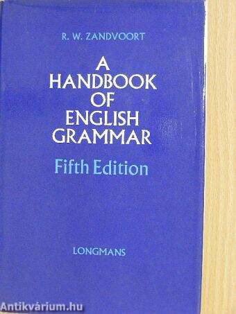 A Handbook of English Grammar