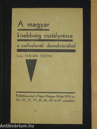 A magyar kisebbség osztályrésze a csehszlovák demokráciából