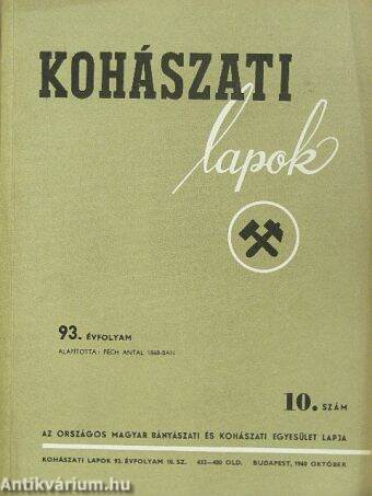 Kohászati Lapok 1960. január-december