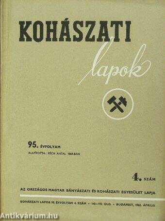 Kohászati Lapok 1962. (nem teljes évfolyam)