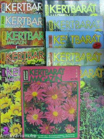 Kertbarát Magazin 1979., 1987., 1989-1993. (vegyes számok) (11 db)